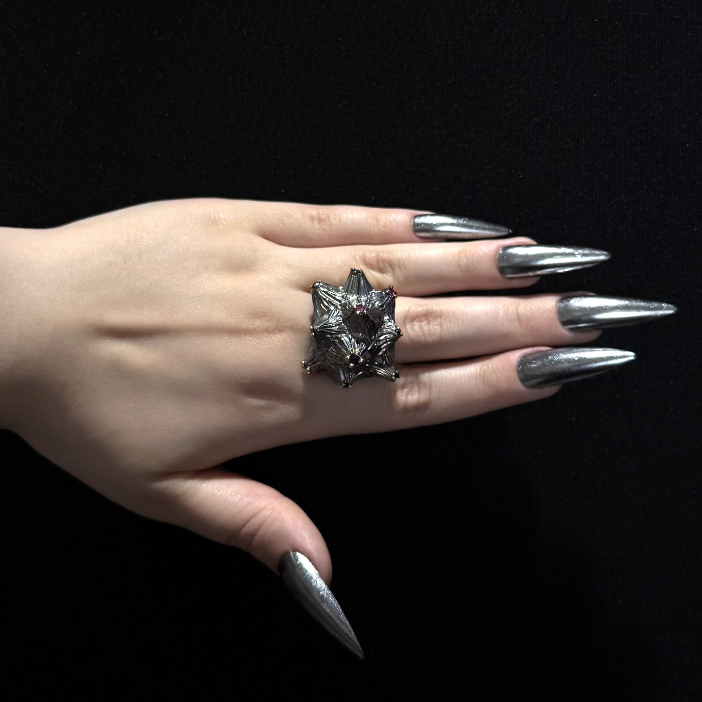 Black Cluster Ring - Size R