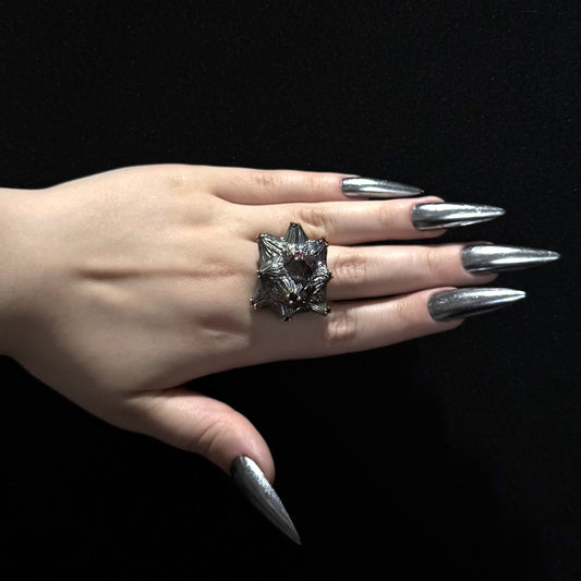 Black Cluster Ring - Size R