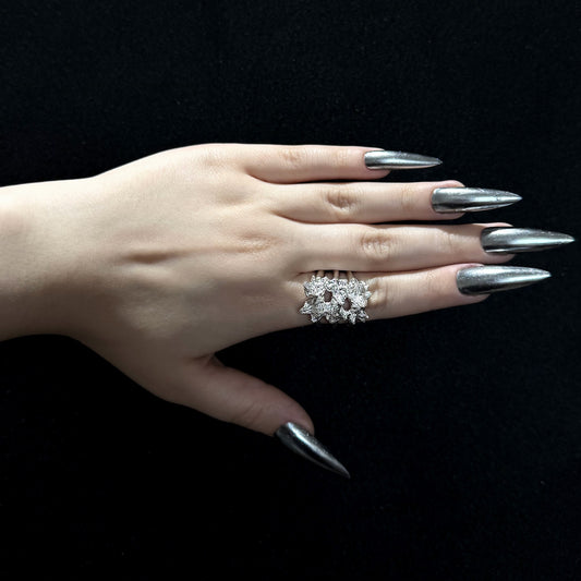 Spike Cage Ring - Size O 1/2