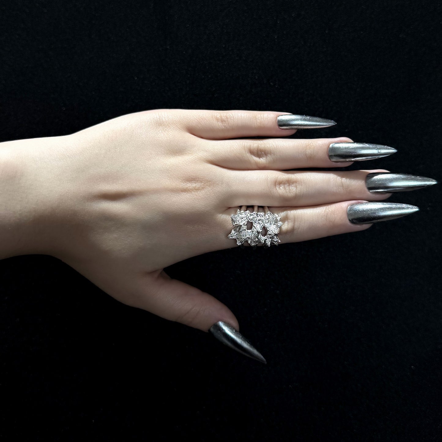 Spike Cage Ring - Size O 1/2