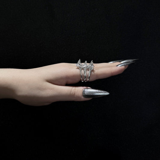 Spike Cage Ring - Size O 1/2