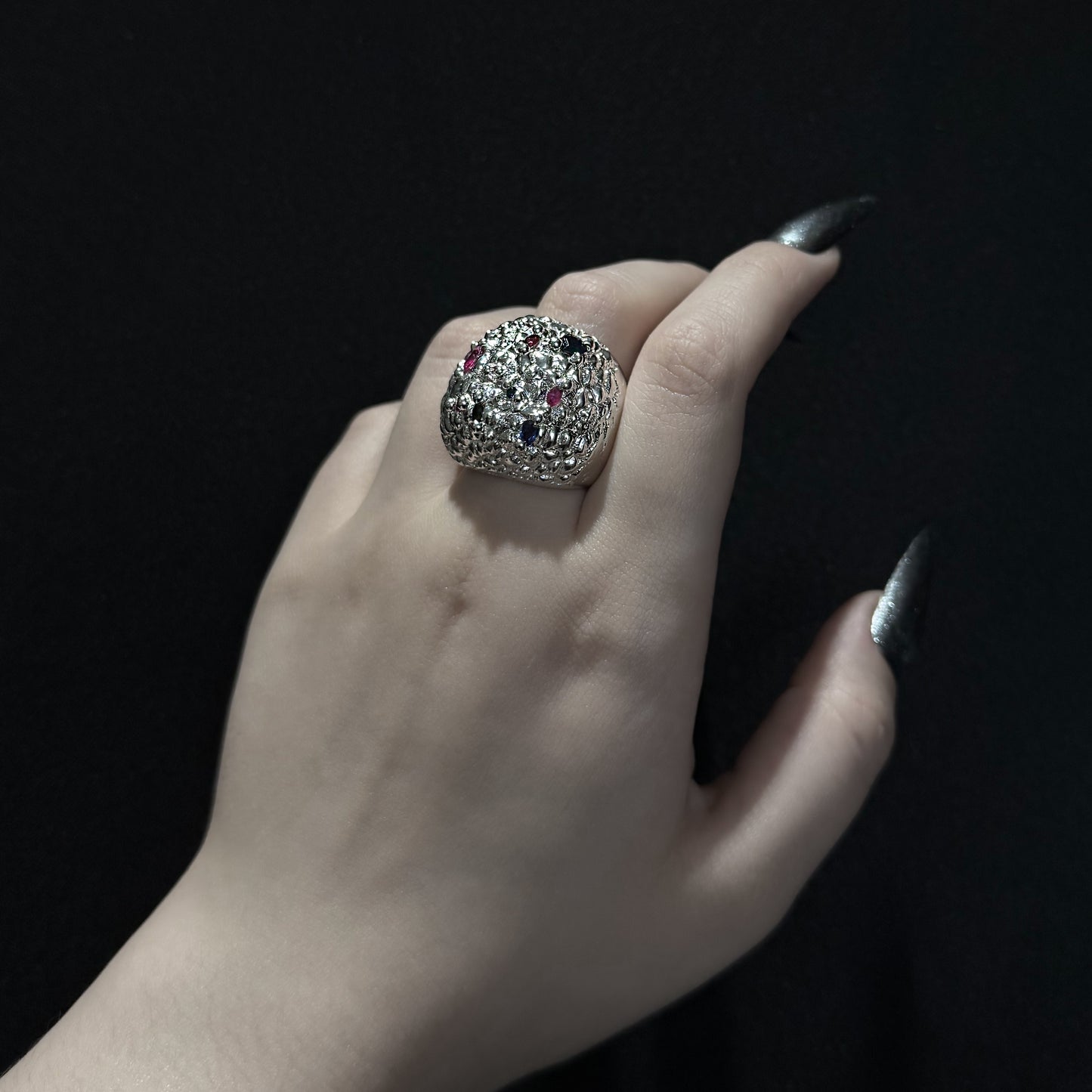 White Lychee Ring - Size Q